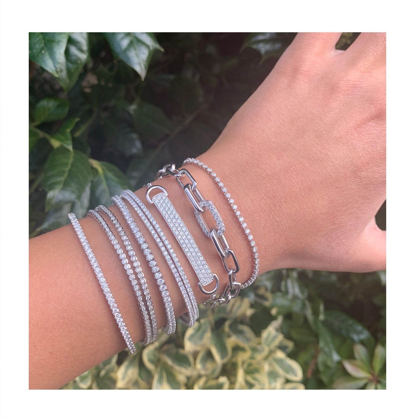 14k Gold & Diamond Link Bracelet- 1.21ct.