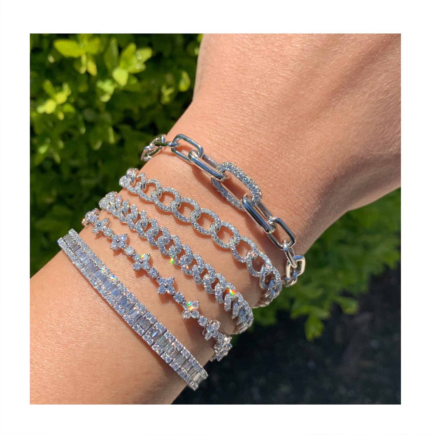 14k Gold & Diamond Link Bracelet- 1.21ct.