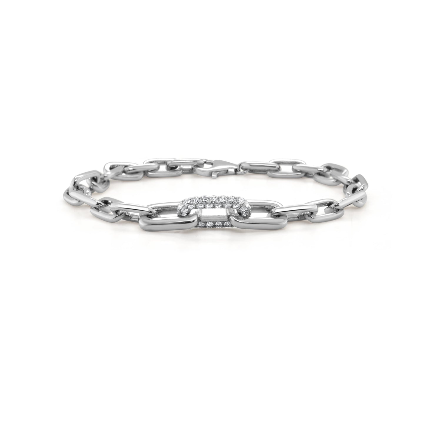 14k Gold & Diamond Link Bracelet- 1.21ct.