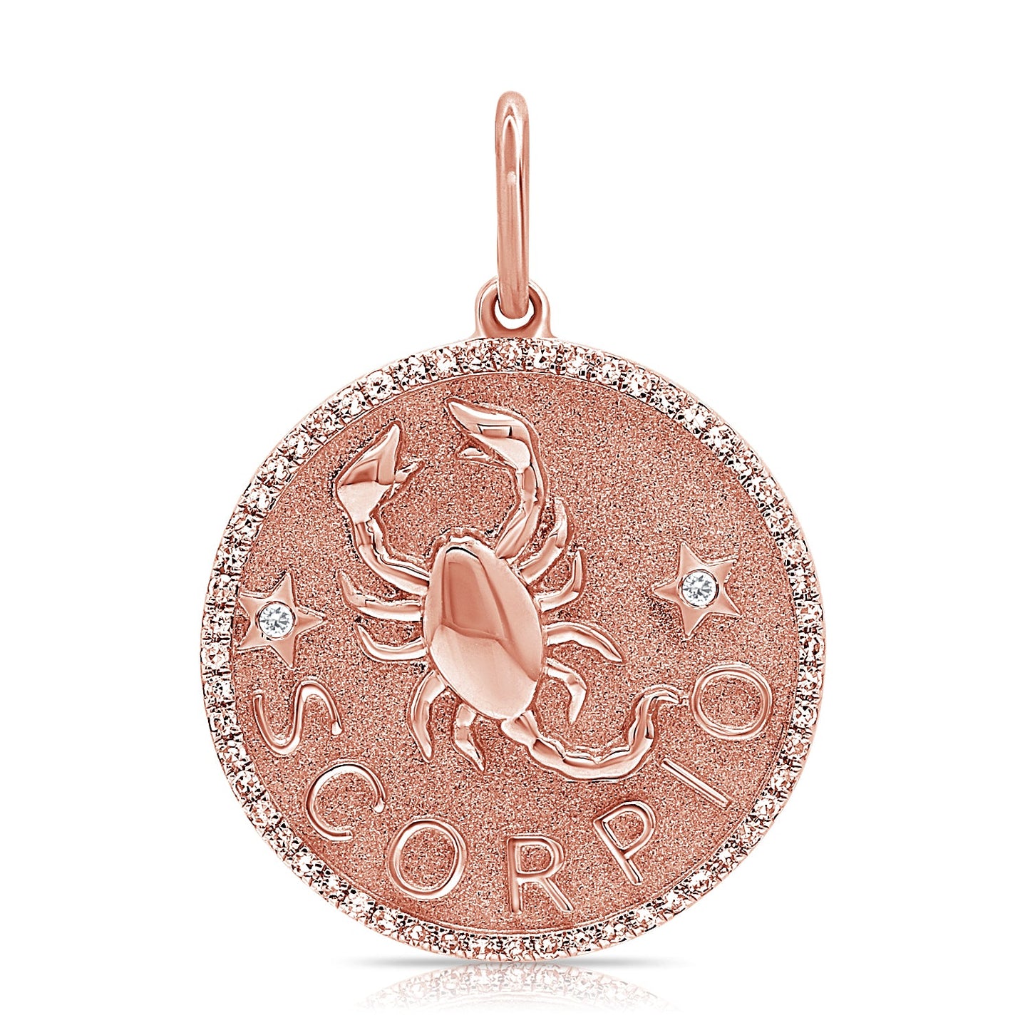 14k Gold & Diamond Zodiac Charm - Scorpio - 0.17ct