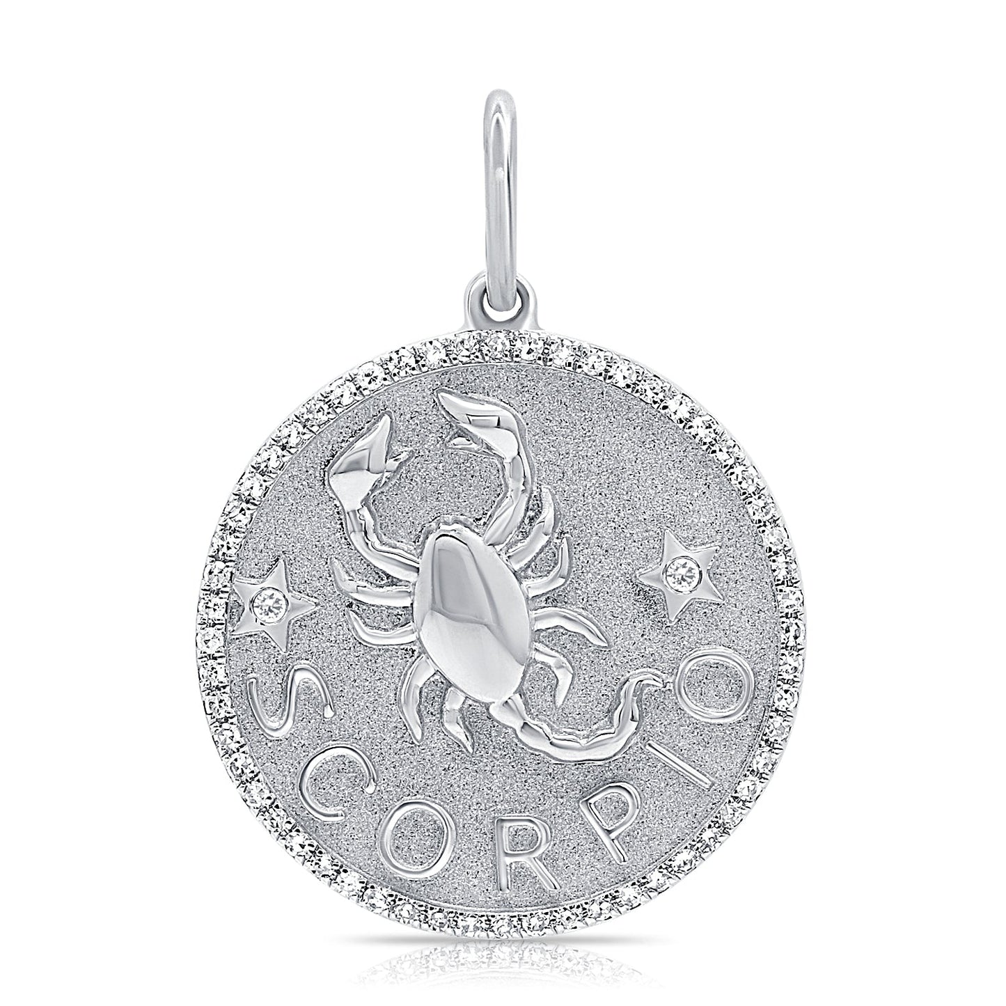 14k Gold & Diamond Zodiac Charm - Scorpio - 0.17ct