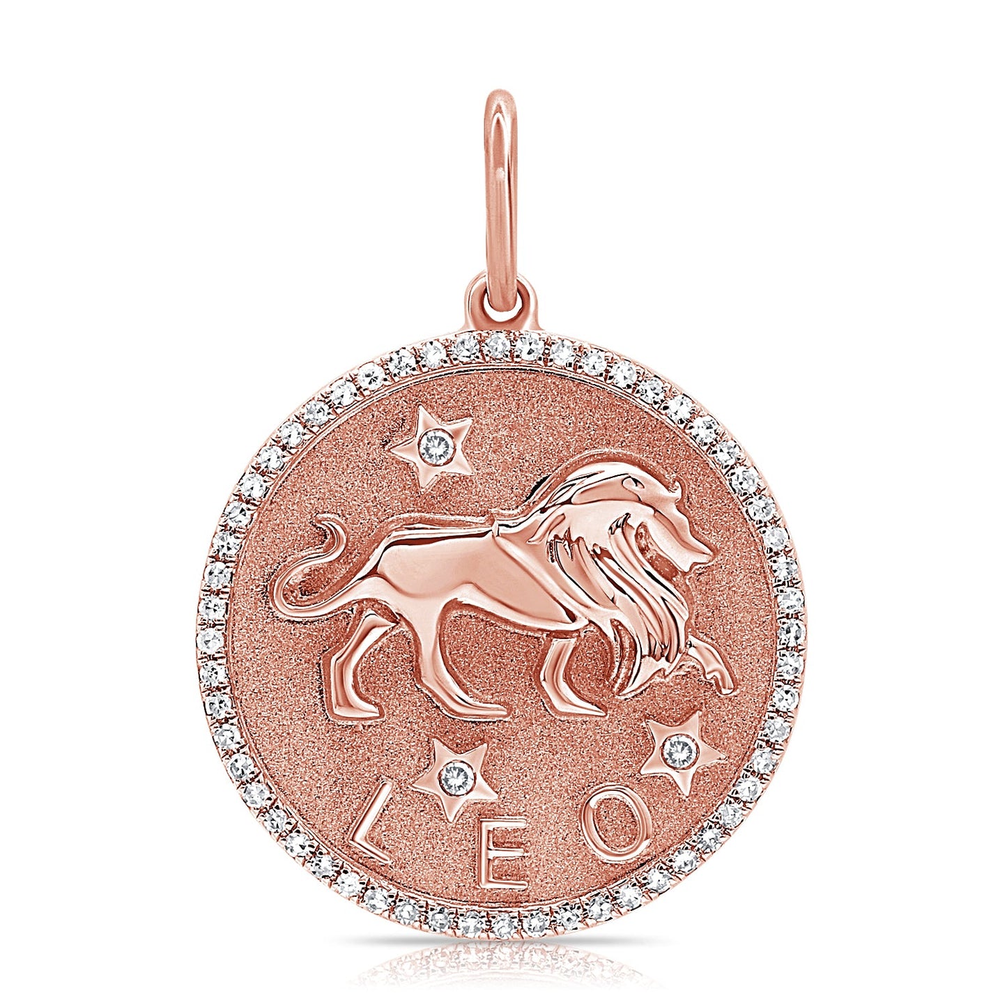 14k Gold & Diamond Zodiac Charm - Leo - 0.20ct