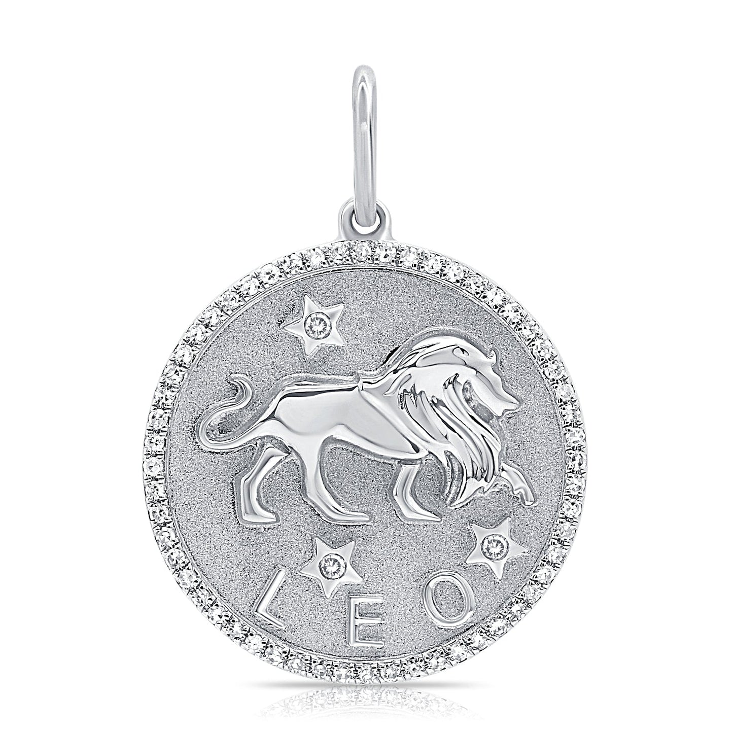 14k Gold & Diamond Zodiac Charm - Leo - 0.20ct