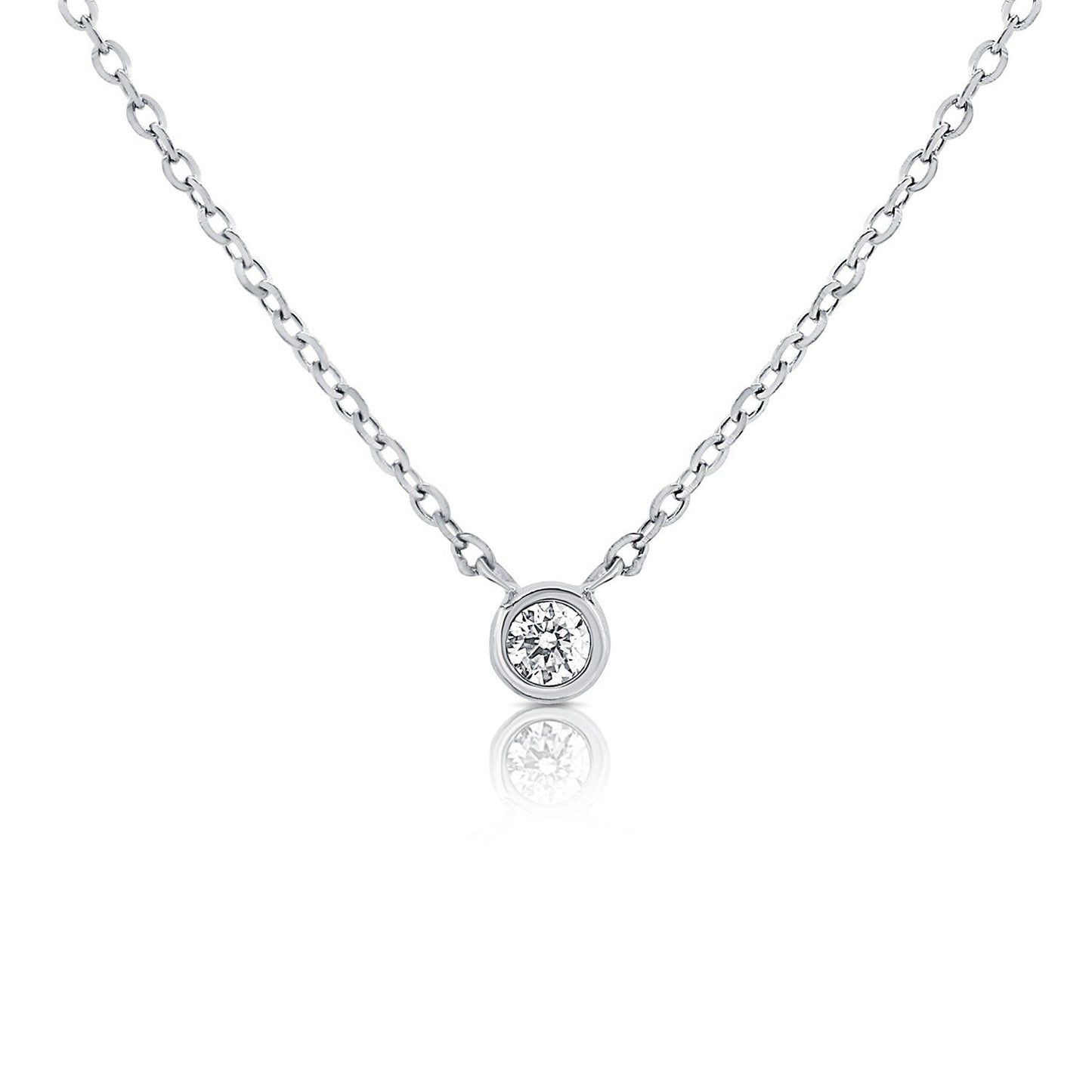 14k Gold & Diamond Necklace - 0.05ct