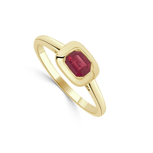 14k Gold & Ruby Ring - 0.65ct