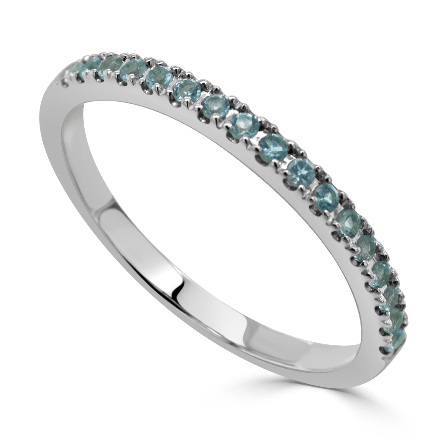 14k Gold & Birthstone Stackable Ring - 0.12ct - 0.30ct