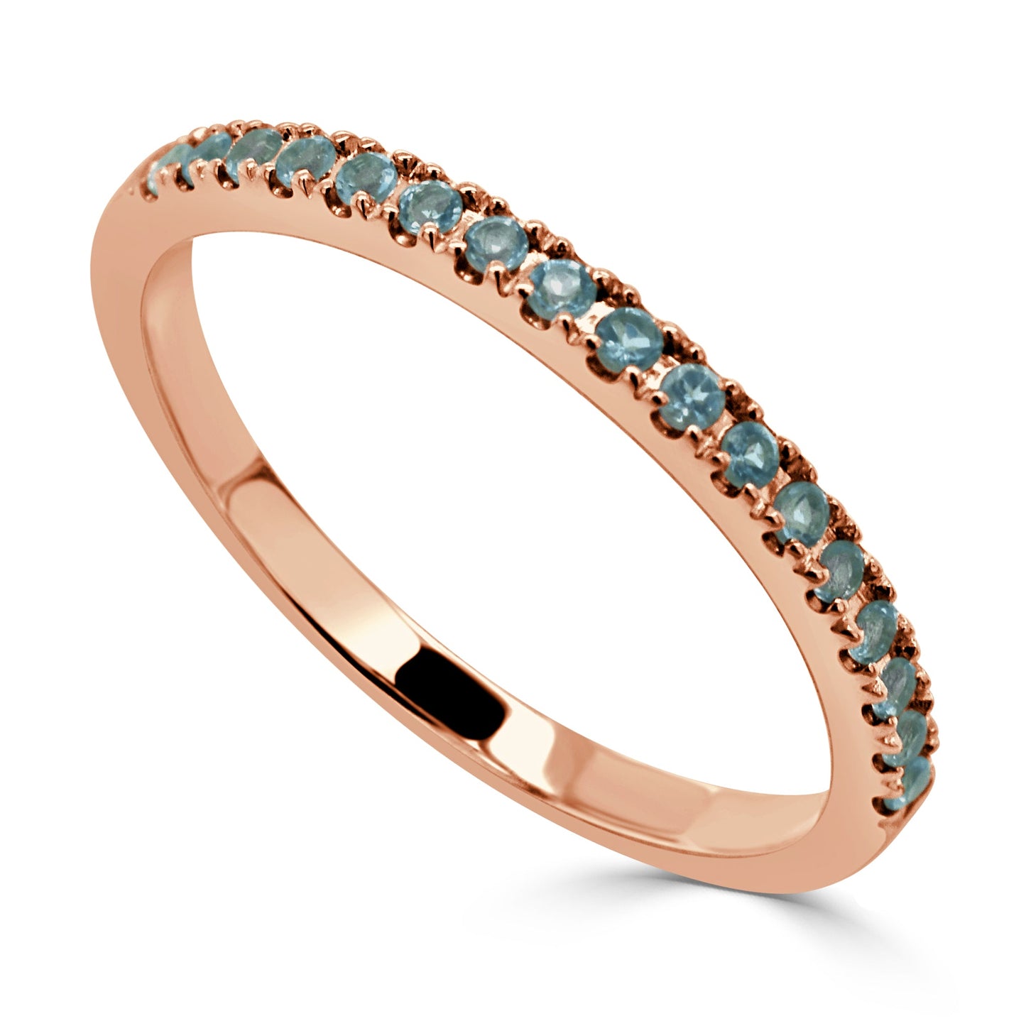 14k Gold & Birthstone Stackable Ring - 0.12ct - 0.30ct