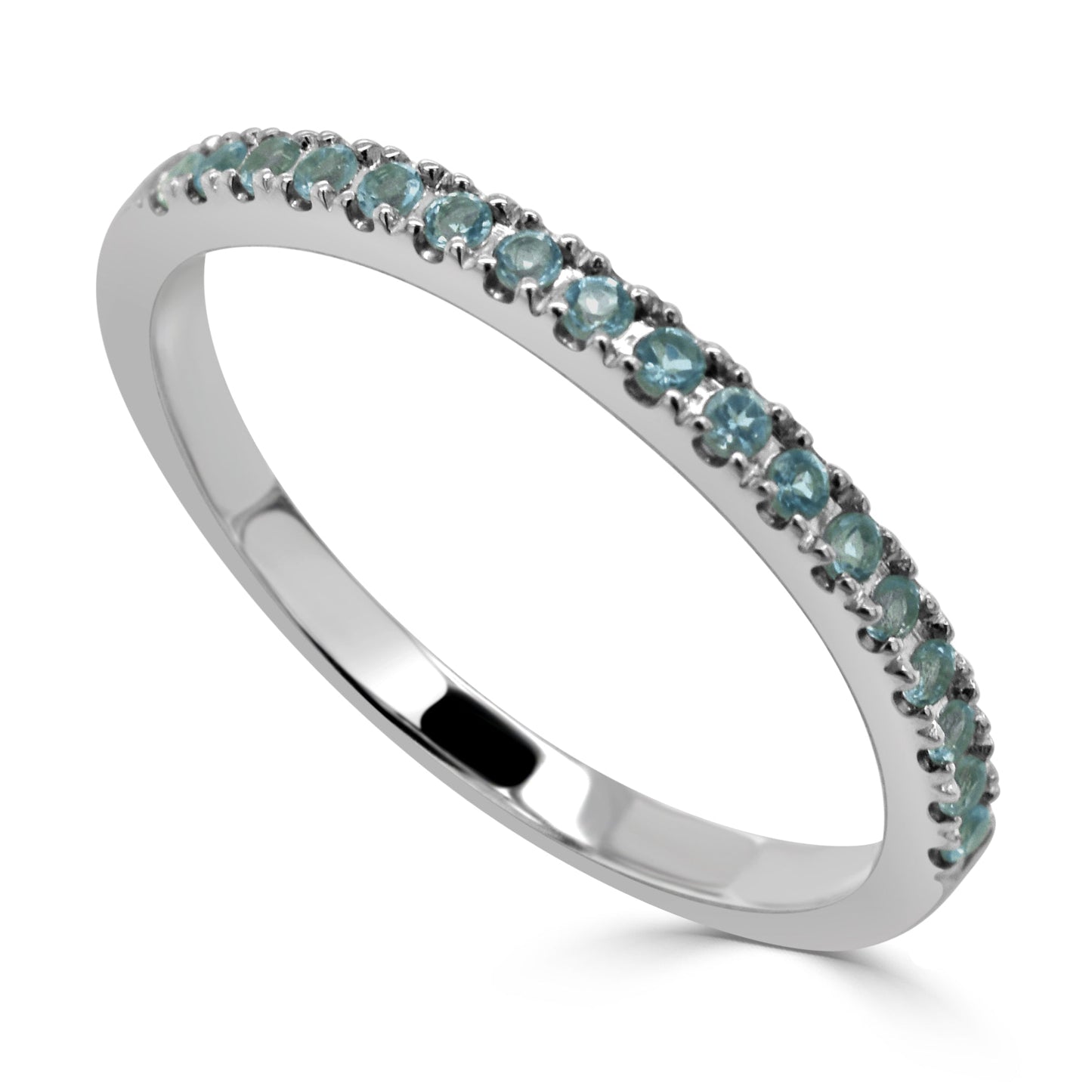 14k Gold & Birthstone Stackable Ring - 0.12ct - 0.30ct