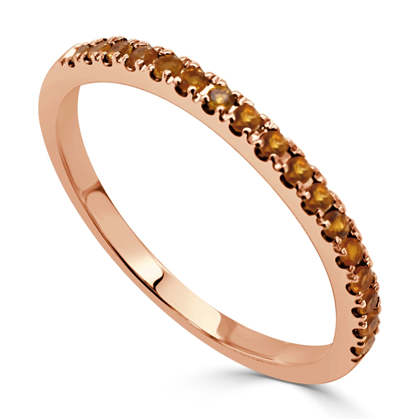 14k Gold & Birthstone Stackable Ring - 0.12ct - 0.30ct
