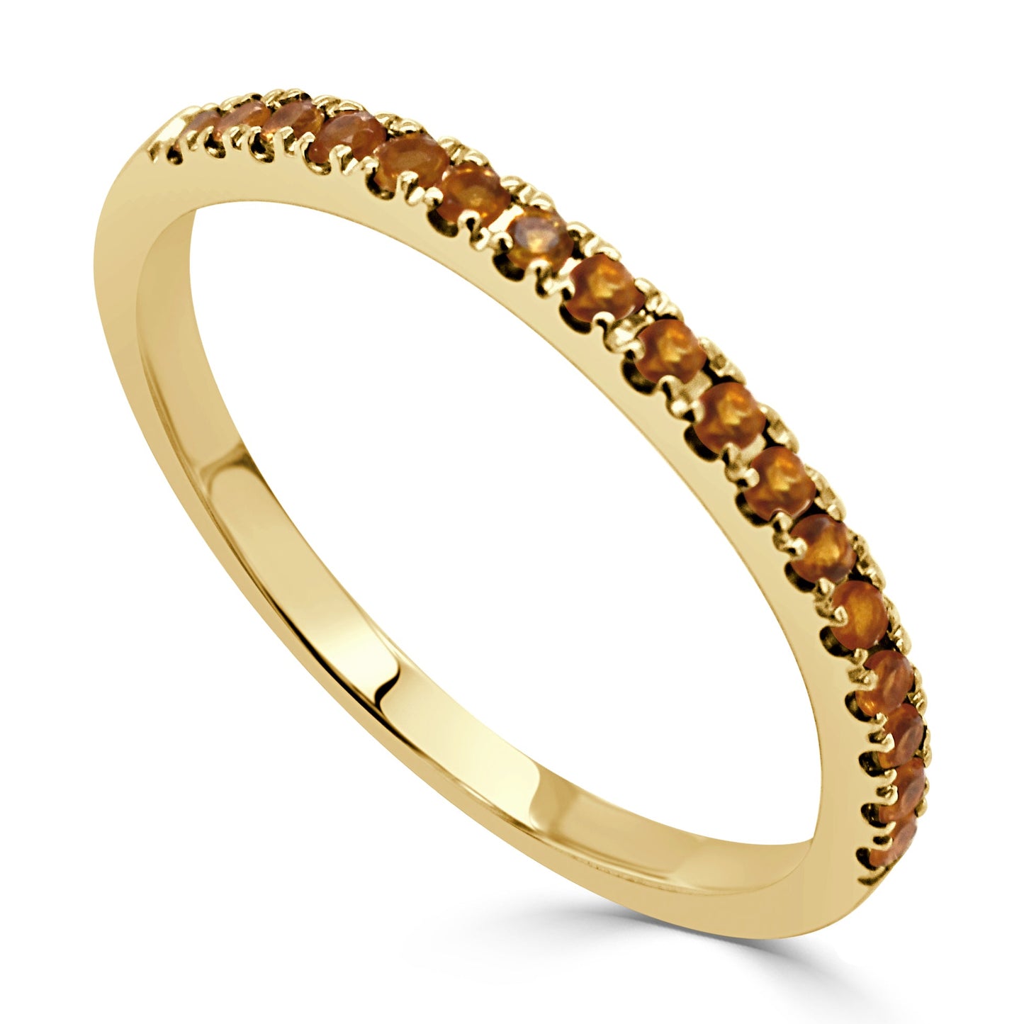 14k Gold & Birthstone Stackable Ring - 0.12ct - 0.30ct