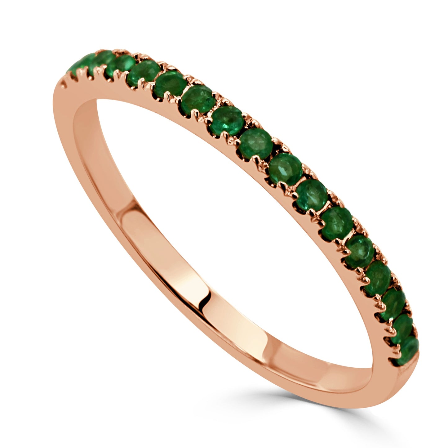 14k Gold & Birthstone Stackable Ring - 0.12ct - 0.30ct