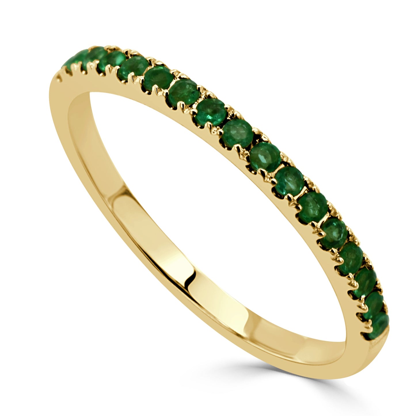 14k Gold & Birthstone Stackable Ring - 0.12ct - 0.30ct