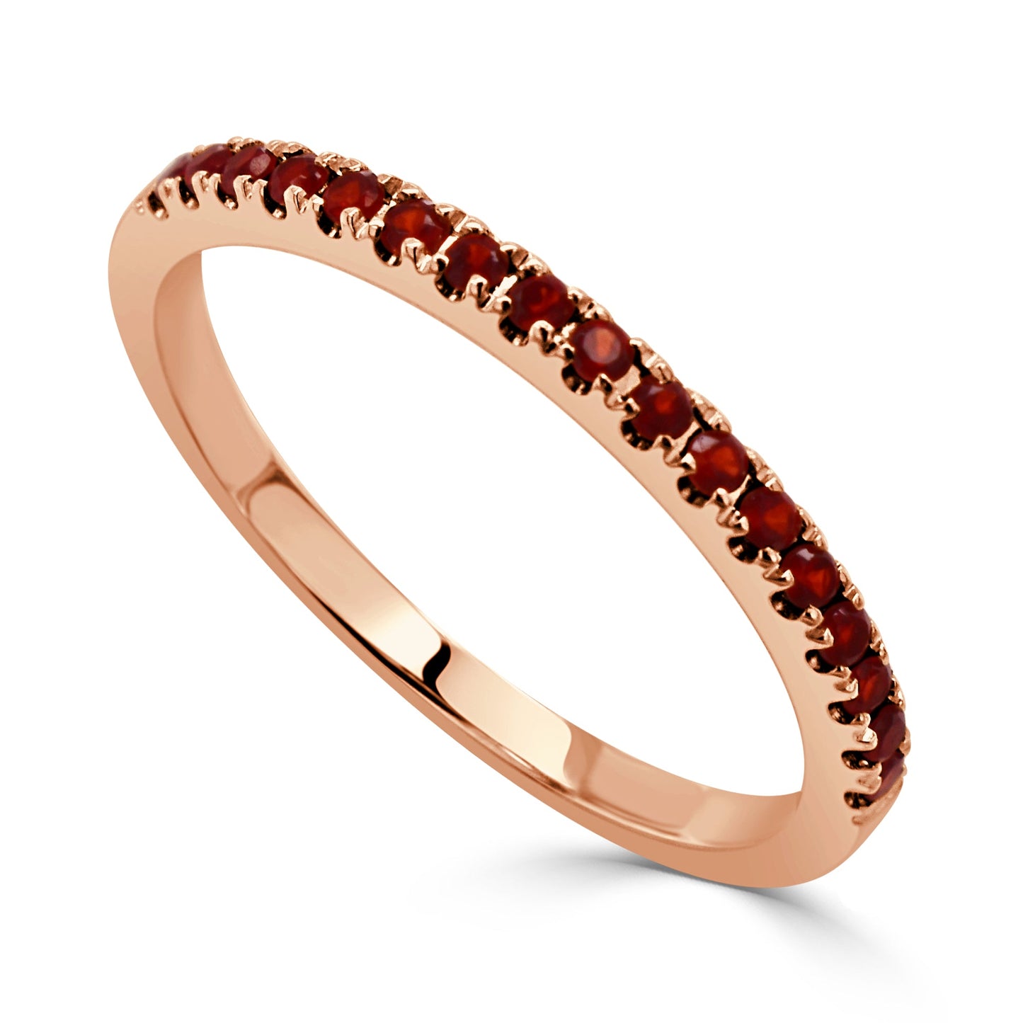 14k Gold & Birthstone Stackable Ring - 0.12ct - 0.30ct