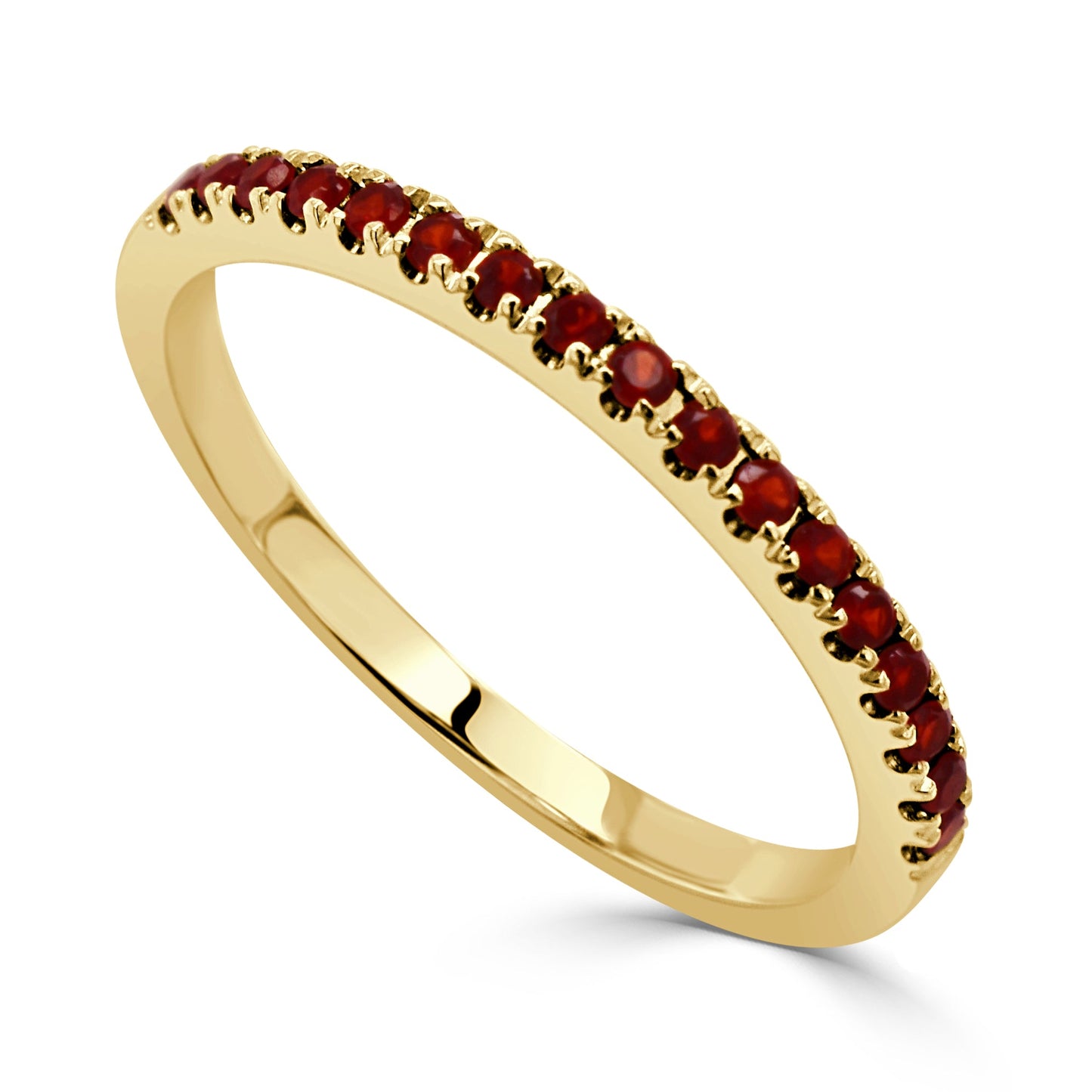 14k Gold & Birthstone Stackable Ring - 0.12ct - 0.30ct