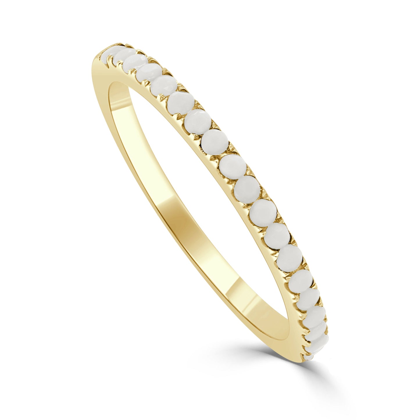 14k Gold & Birthstone Stackable Ring - 0.12ct - 0.30ct