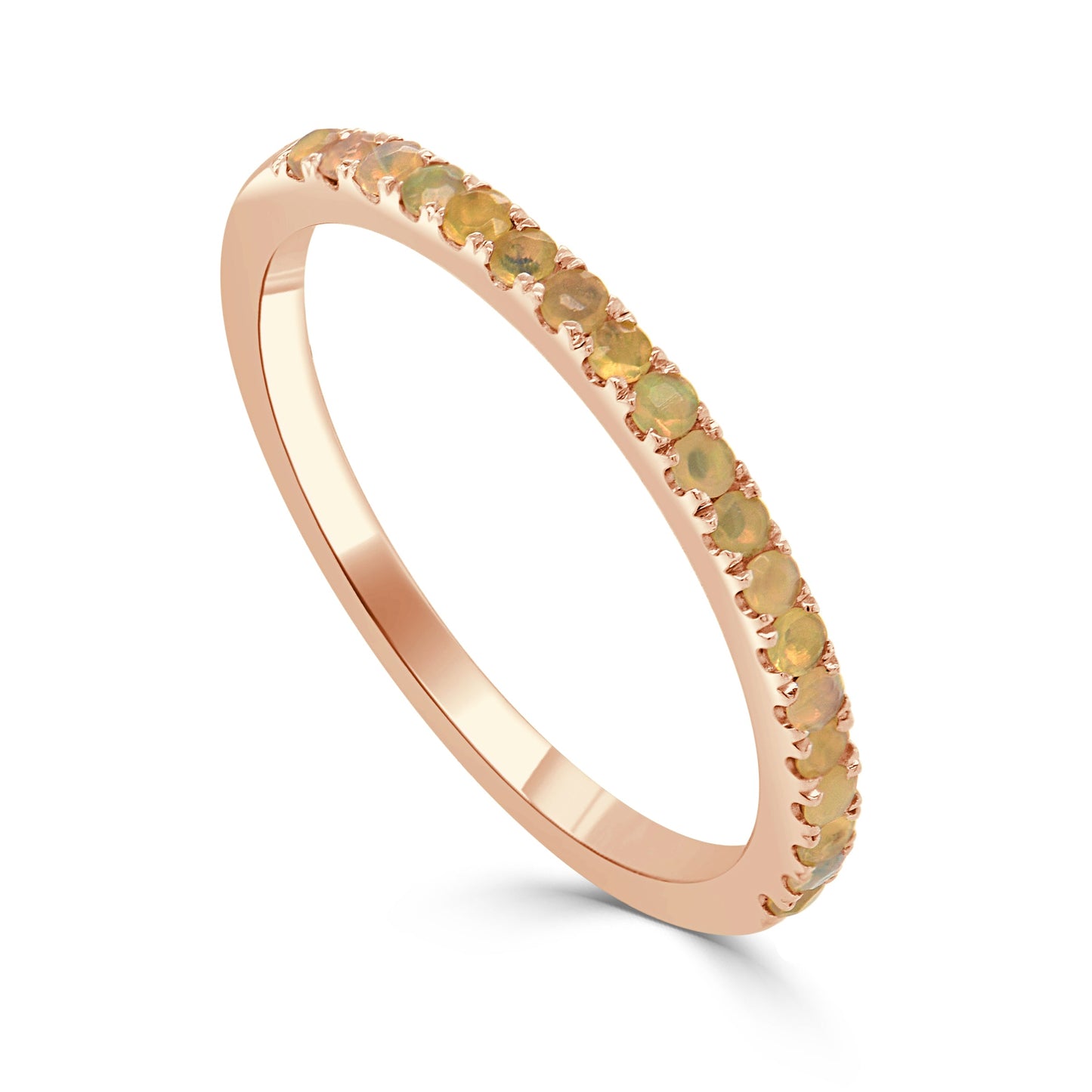 14k Gold & Birthstone Stackable Ring - 0.12ct - 0.30ct