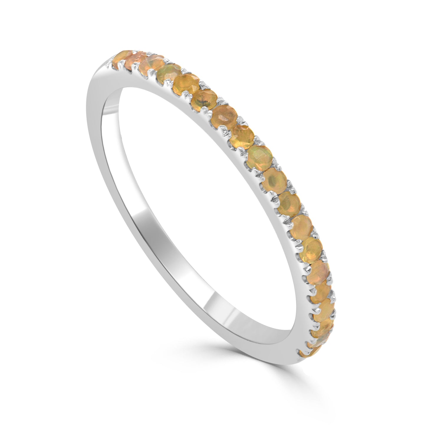14k Gold & Birthstone Stackable Ring - 0.12ct - 0.30ct