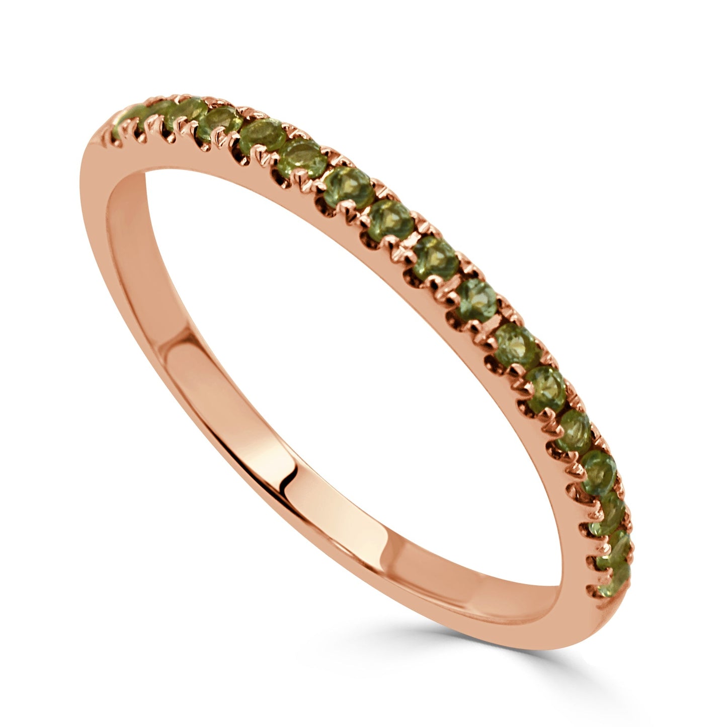 14k Gold & Birthstone Stackable Ring - 0.12ct - 0.30ct