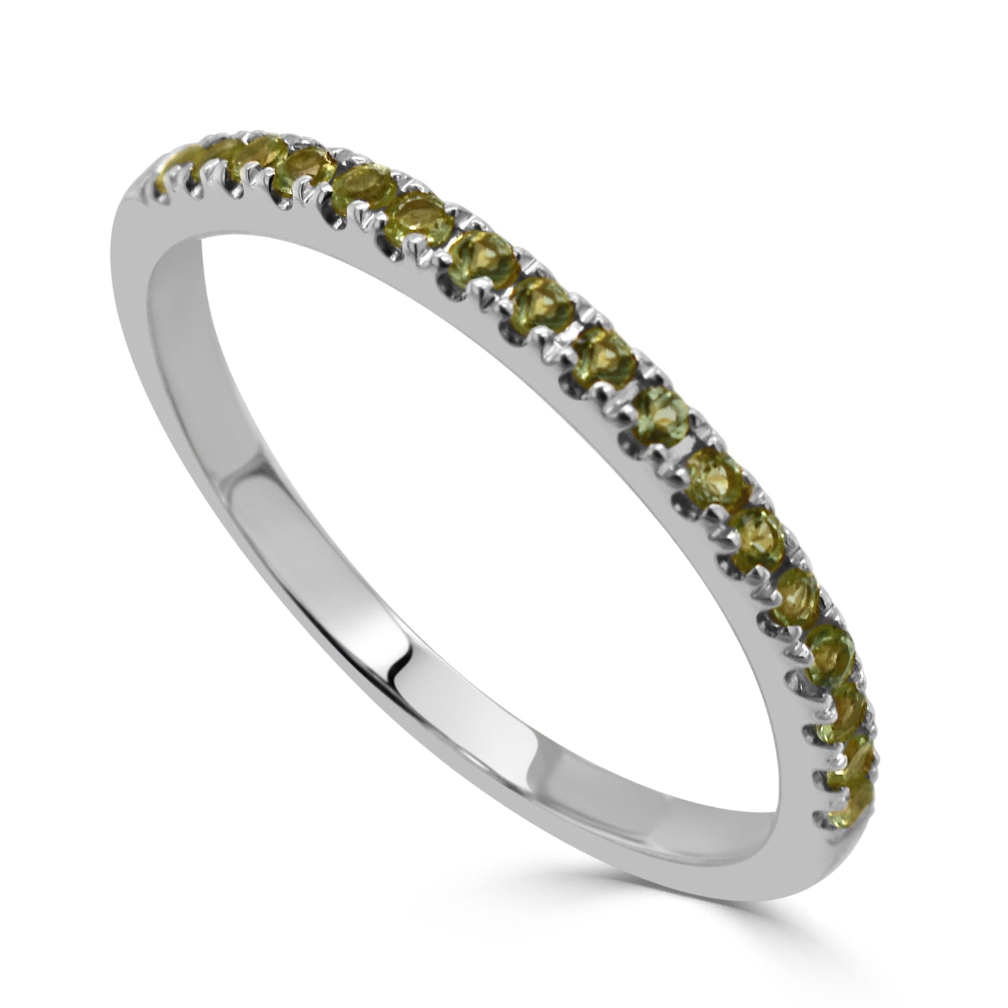 14k Gold & Birthstone Stackable Ring - 0.12ct - 0.30ct