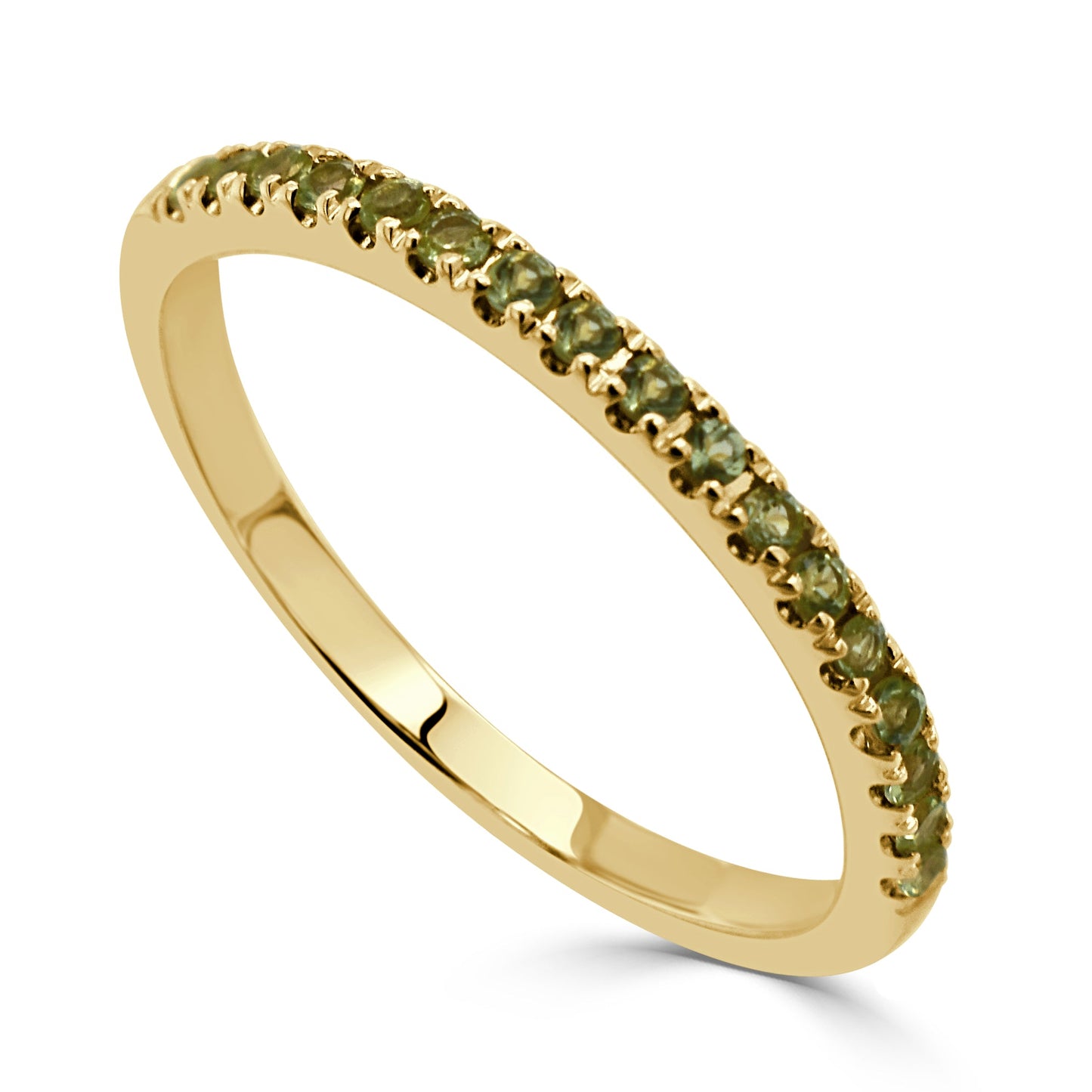 14k Gold & Birthstone Stackable Ring - 0.12ct - 0.30ct