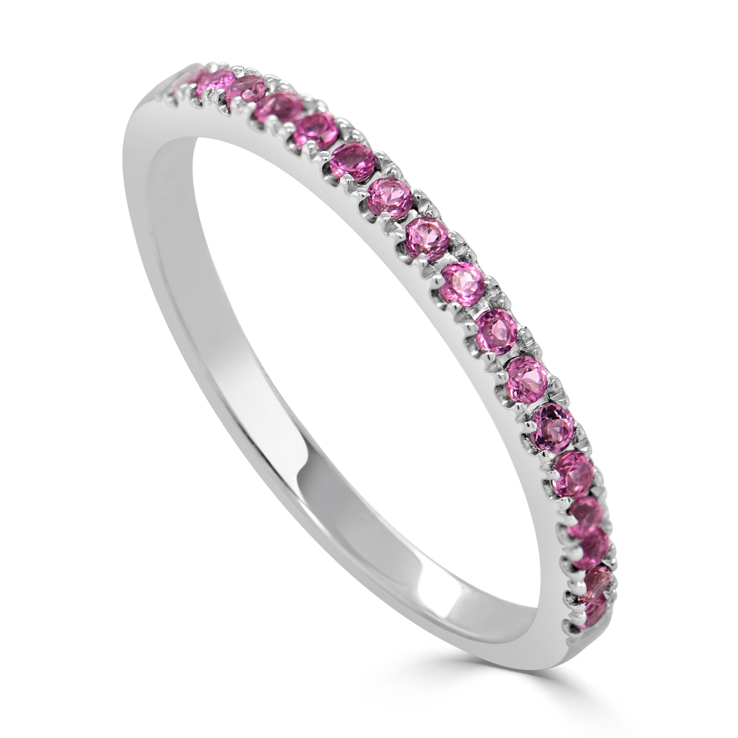 14k Gold & Birthstone Stackable Ring - 0.12ct - 0.30ct