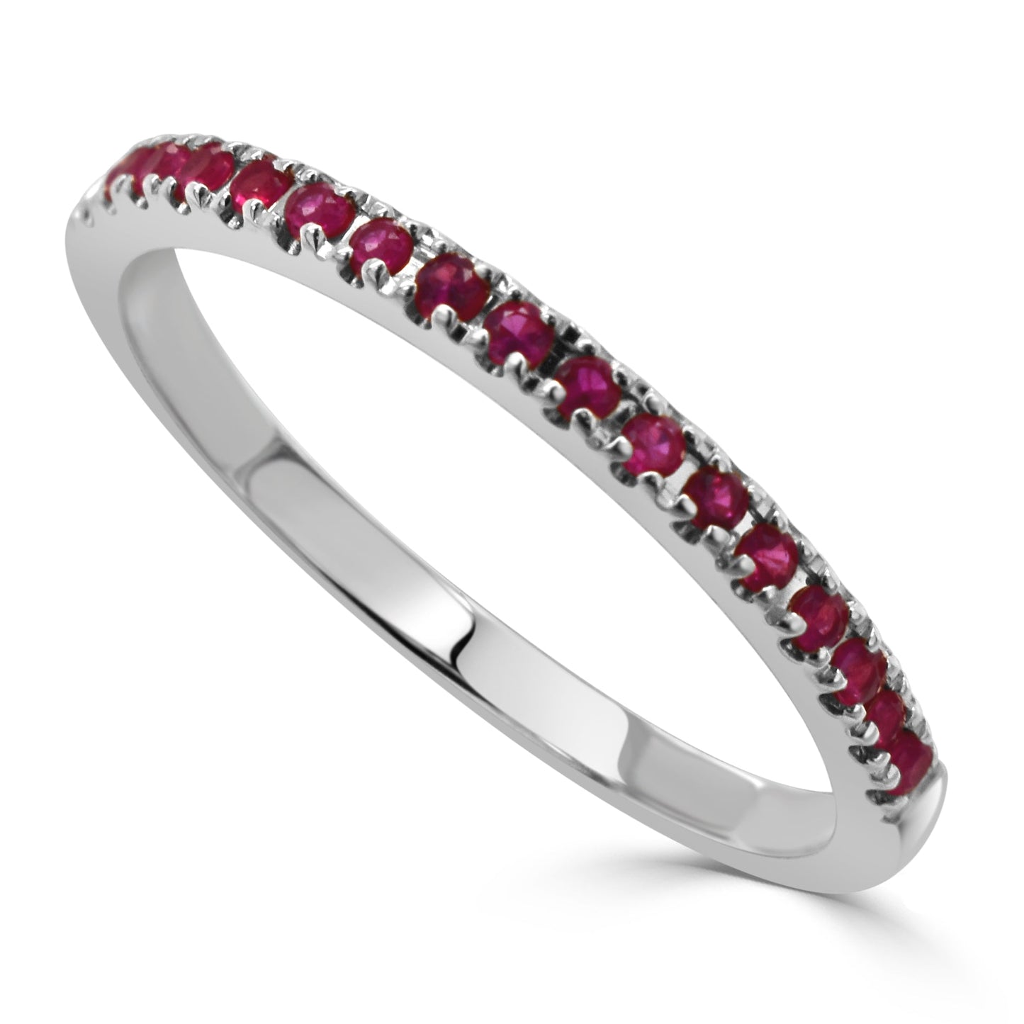 14k Gold & Birthstone Stackable Ring - 0.12ct - 0.30ct
