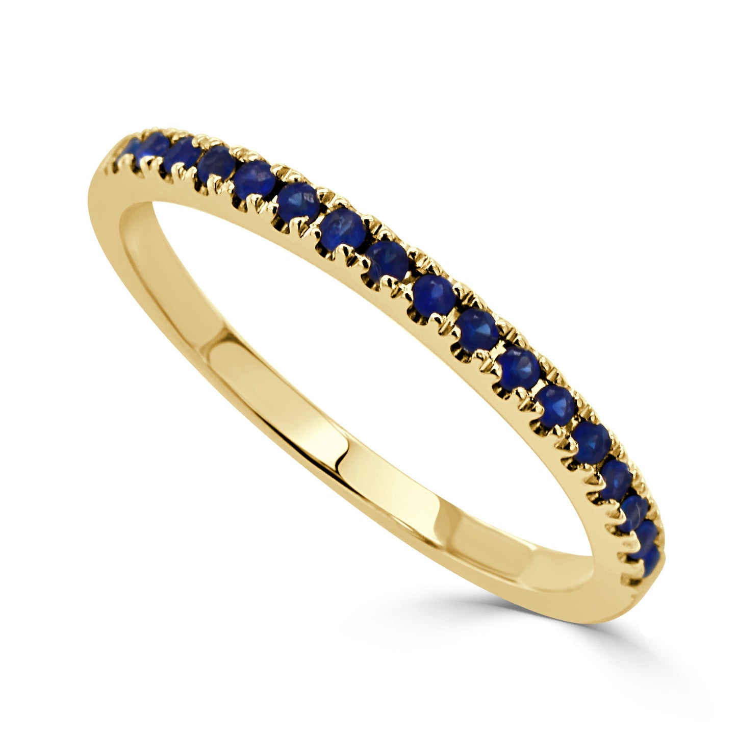 14k Gold & Birthstone Stackable Ring - 0.12ct - 0.30ct