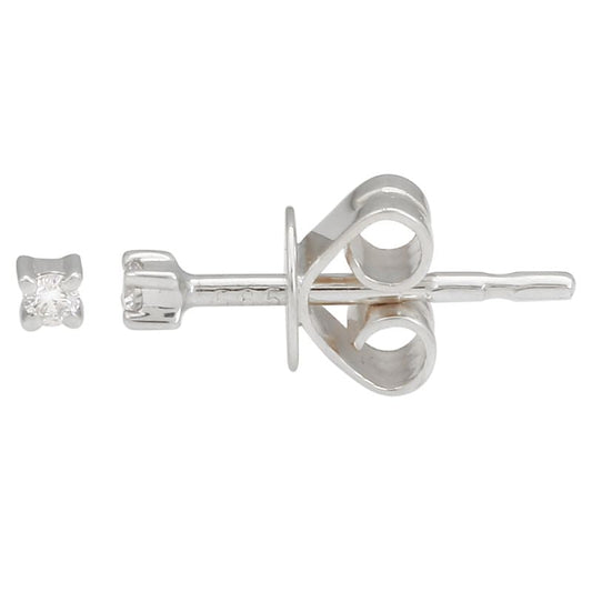 14k Gold & Diamond Stud Earrings - 0.04ct