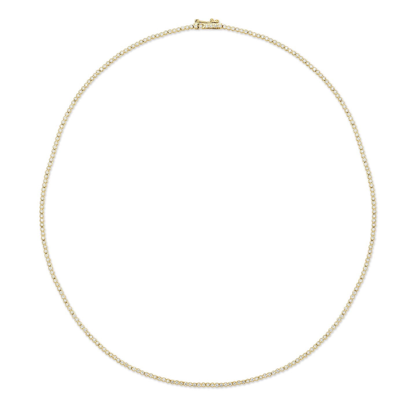 14K Gold & Diamond Tennis Necklace - 1.55ct